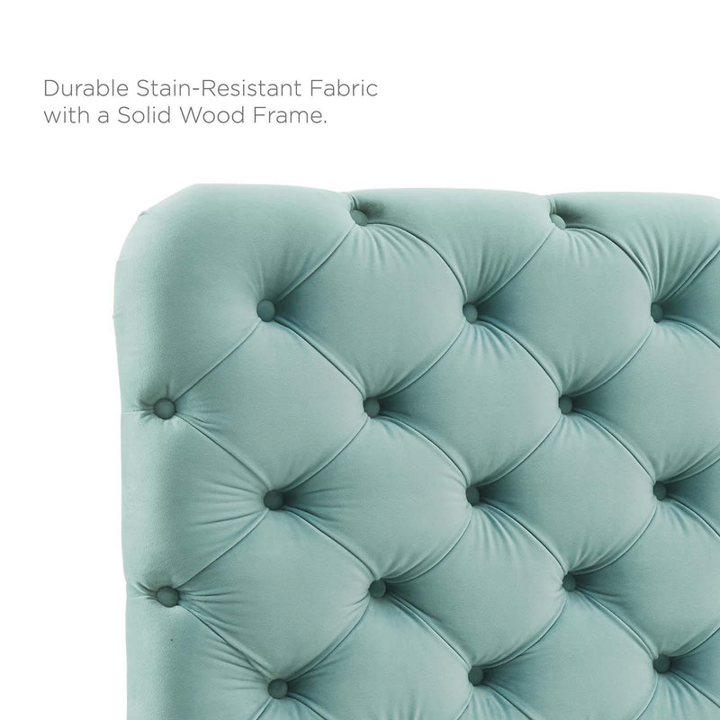 Lizzy Tufted Full/Queen Performance Velvet Headboard