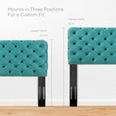 Lizzy Tufted King/California King Performance Velvet Headboard