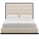 Ashland Queen Upholstered Linen Fabric Platform Bed