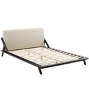 Luella Queen Upholstered Fabric Platform Bed
