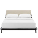 Luella Queen Upholstered Fabric Platform Bed
