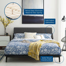 Luella Queen Upholstered Fabric Platform Bed