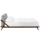 Luella Queen Upholstered Fabric Platform Bed