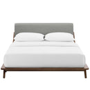 Luella Queen Upholstered Fabric Platform Bed