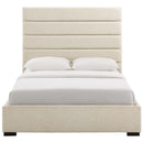 Genevieve Queen Upholstered Fabric Platform Bed