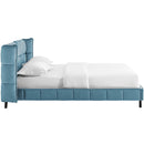 Makenna Queen Performance Velvet Platform Bed