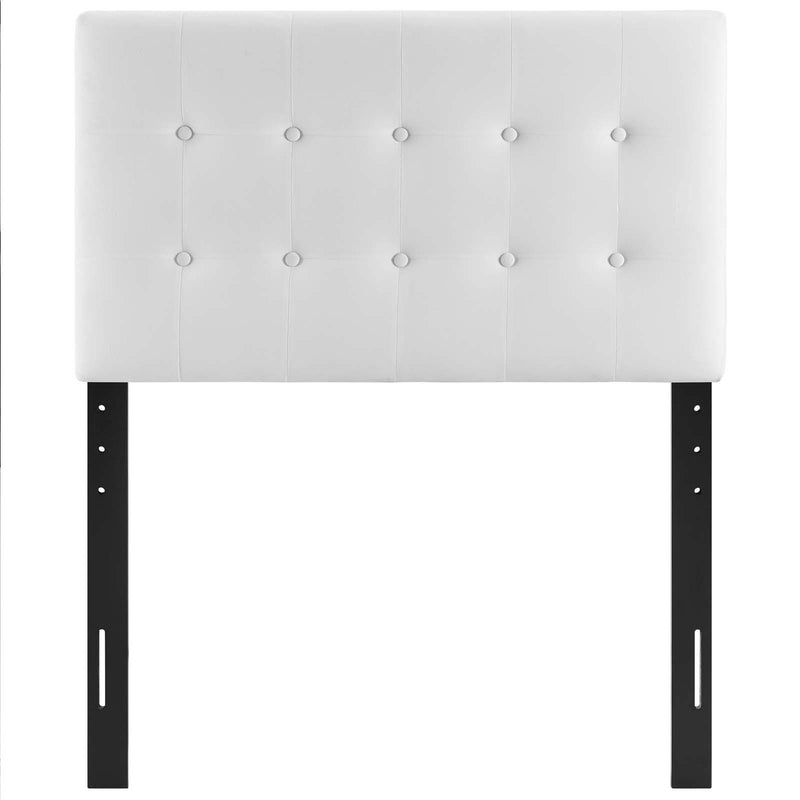 Emily Twin Biscuit Tufted Performance Velvet Headboard