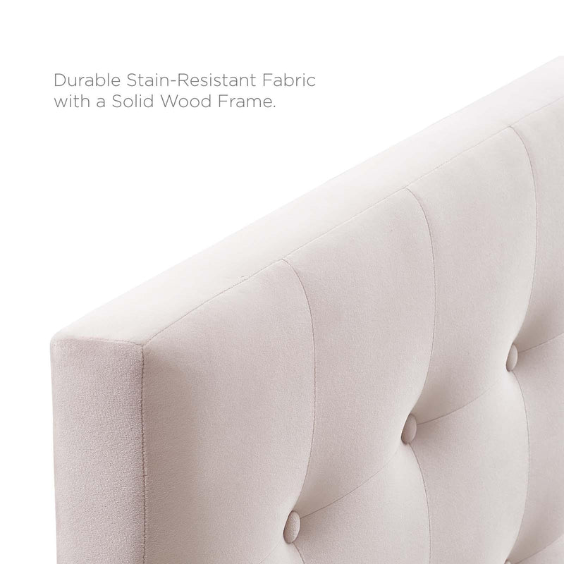 Emily Full Biscuit Tufted Performance Velvet Headboard