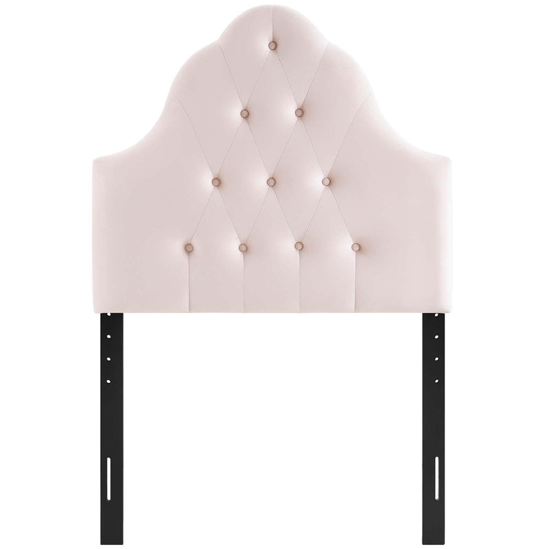 Sovereign Twin Diamond Tufted Performance Velvet Headboard