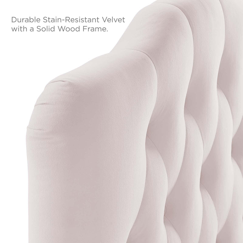 Annabel Twin Diamond Tufted Performance Velvet Headboard