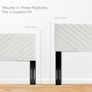 Alyson Angular Channel Tufted Performance Velvet Full / Queen Headboard