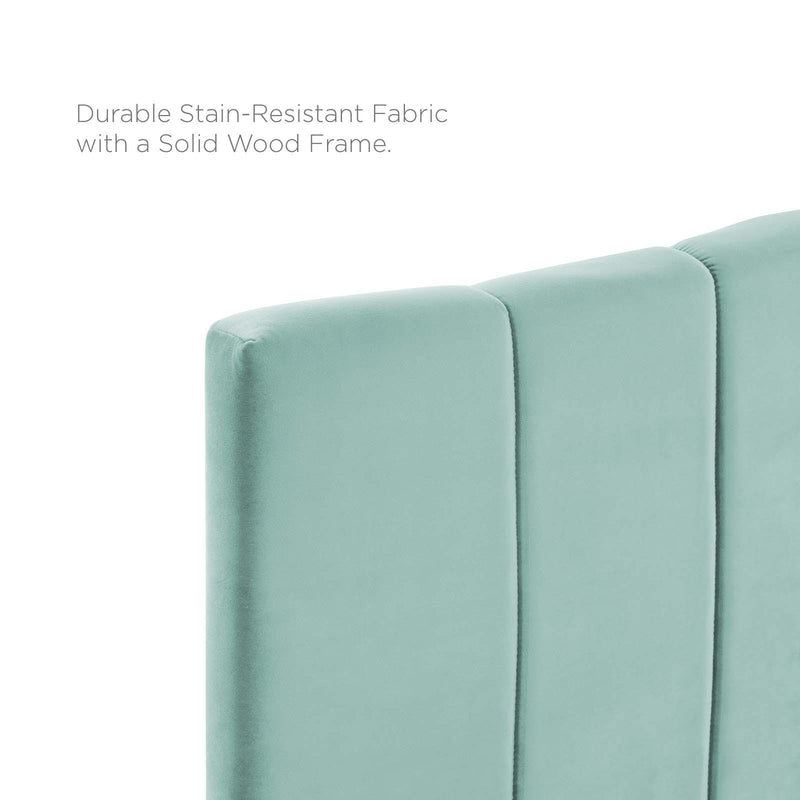 Camilla Channel Tufted Full/Queen Performance Velvet Headboard