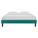 Reign King Performance Velvet Platform Bed Frame