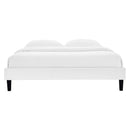Reign Queen Performance Velvet Platform Bed Frame
