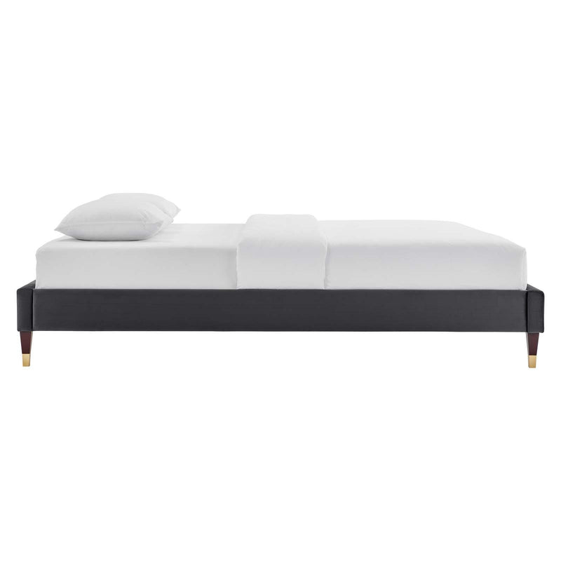 Harlow Full Performance Velvet Platform Bed Frame
