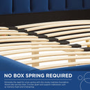 Lana Queen Performance Velvet Wingback Platform Bed