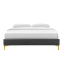 Sutton Queen Performance Velvet Bed Frame