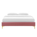 Sutton Queen Performance Velvet Bed Frame