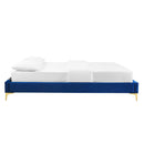 Sutton Twin Performance Velvet Bed Frame