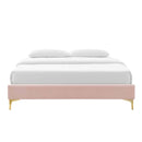 Sutton Twin Performance Velvet Bed Frame