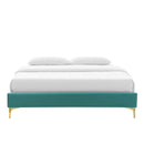 Sutton Queen Performance Velvet Bed Frame
