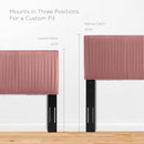 Eloise Channel Tufted Performance Velvet Full/Queen Headboard