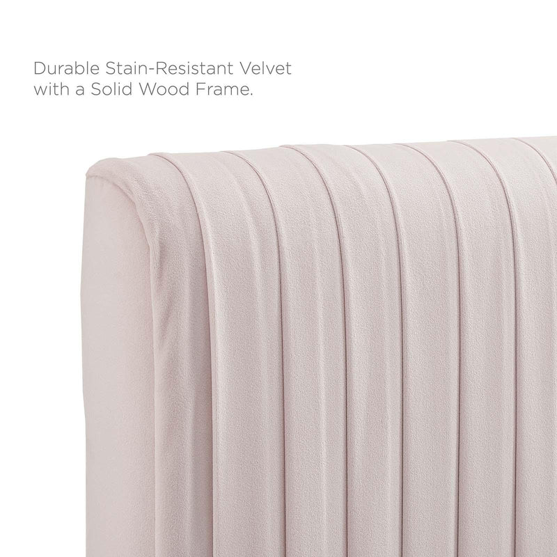 Eloise Channel Tufted Performance Velvet Full/Queen Headboard