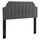 Alyona Channel Tufted Performance Velvet King/California Headboard