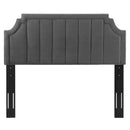 Alyona Channel Tufted Performance Velvet Full/Queen Headboard