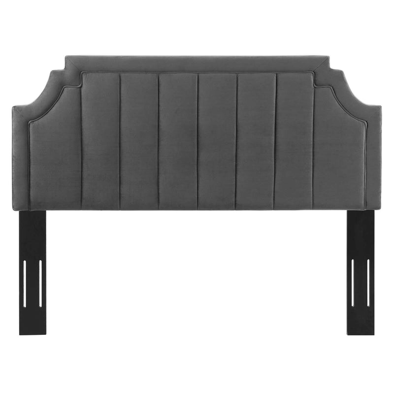 Alyona Channel Tufted Performance Velvet Full/Queen Headboard