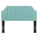 Alyona Channel Tufted Performance Velvet Full/Queen Headboard