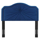 Kristin Pleated Performance Velvet Full/Queen Headboard