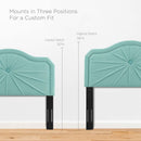 Kristin Pleated Performance Velvet Full/Queen Headboard