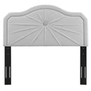 Kristin Pleated Performance Velvet Twin Headboard