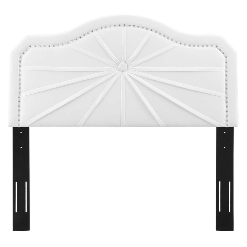 Kristin Pleated Performance Velvet Full/Queen Headboard