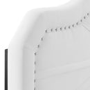 Kristin Pleated Performance Velvet Full/Queen Headboard