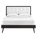 Willow Twin Wood Platform Bed With Splayed Legs