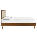 Willow Queen Wood Platform Bed With Splayed Legs