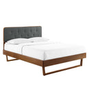 Bridgette Twin Wood Platform Bed With Angular Frame