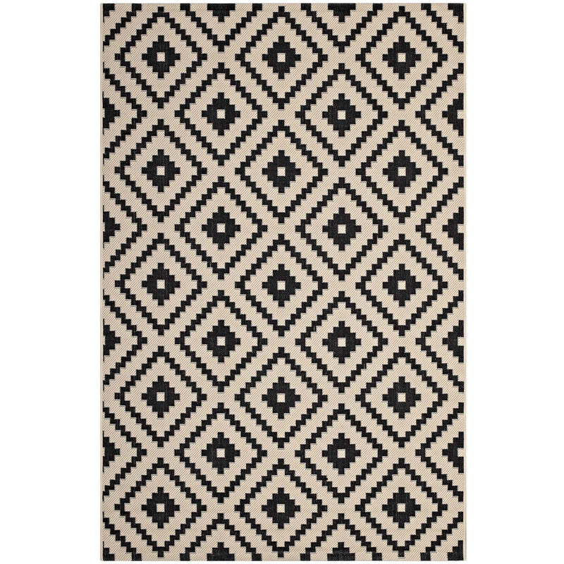 Perplex  Geometric Diamond Trellis 5x8 Indoor and Outdoor Area Rug