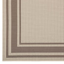 Rim Solid Border 8x10 Indoor and Outdoor Area Rug