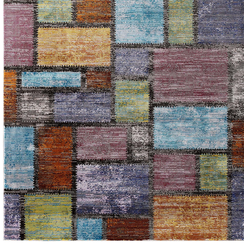 Success Nyssa Abstract Geometric Mosaic 4x6 Area Rug