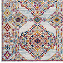 Entourage Khalida Distressed Vintage Floral Lattice 5x8 Area Rug - Michael's Discount Furniture