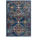 Entourage Khalida Distressed Vintage Floral Lattice 5x8 Area Rug - Michael's Discount Furniture