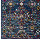 Entourage Khalida Distressed Vintage Floral Lattice 5x8 Area Rug - Michael's Discount Furniture