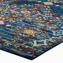 Entourage Khalida Distressed Vintage Floral Lattice 5x8 Area Rug - Michael's Discount Furniture