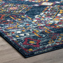 Entourage Khalida Distressed Vintage Floral Lattice 5x8 Area Rug - Michael's Discount Furniture