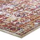 Entourage Jessa Distressed Vintage Floral Lattice 8x10 Area Rug - Michael's Discount Furniture