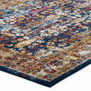 Entourage Jessa Distressed Vintage Floral Lattice 8x10 Area Rug - Michael's Discount Furniture