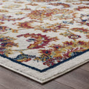 Entourage Azami Distressed Vintage Floral Lattice 8x10 Area Rug - Michael's Discount Furniture